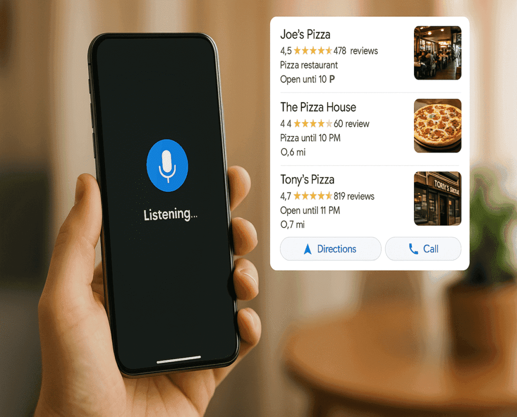 Google Business Profile AI and voice search