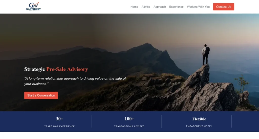 Garthway Advisory website homepage