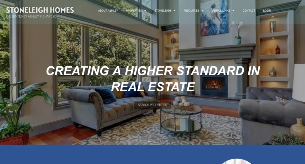 Stoneleigh Homes website homepage